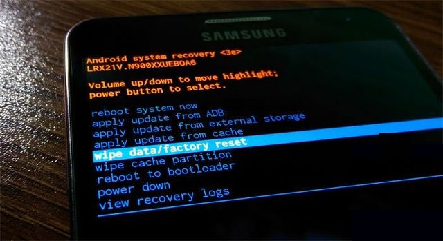 Samsung Note 2 сброс заводские настройки