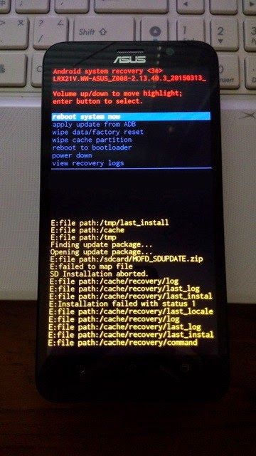 Хард ресет Asus Zenfone 2: сброс к заводским настройкам