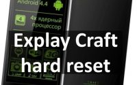 Explay Craft hard reset и как снять графический ключ - 2 способа